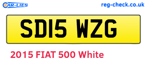SD15WZG are the vehicle registration plates.