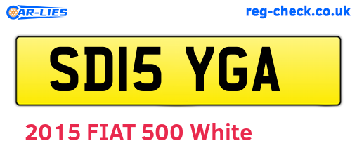 SD15YGA are the vehicle registration plates.