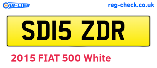 SD15ZDR are the vehicle registration plates.