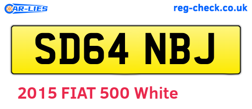 SD64NBJ are the vehicle registration plates.