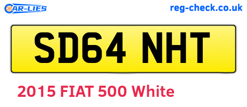 SD64NHT are the vehicle registration plates.