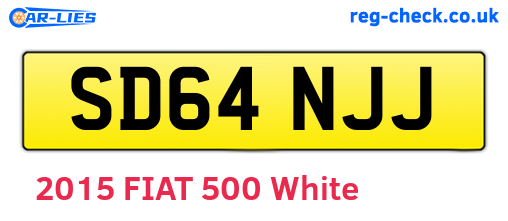 SD64NJJ are the vehicle registration plates.