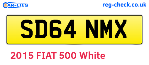 SD64NMX are the vehicle registration plates.