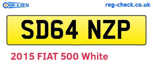 SD64NZP are the vehicle registration plates.