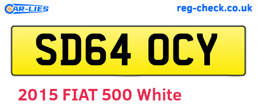 SD64OCY are the vehicle registration plates.