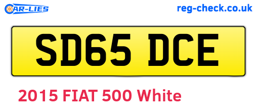SD65DCE are the vehicle registration plates.
