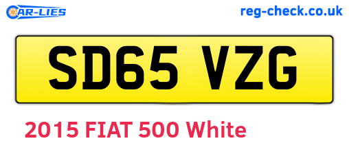 SD65VZG are the vehicle registration plates.
