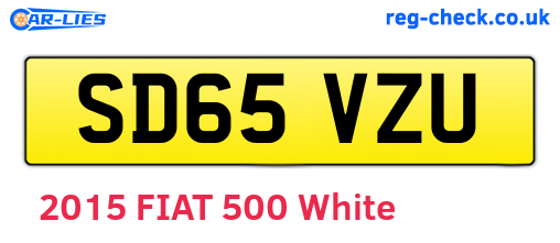 SD65VZU are the vehicle registration plates.