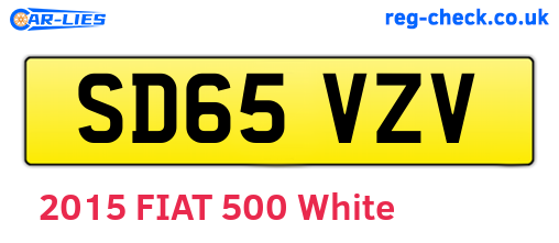 SD65VZV are the vehicle registration plates.