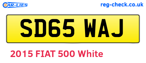 SD65WAJ are the vehicle registration plates.