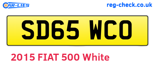 SD65WCO are the vehicle registration plates.