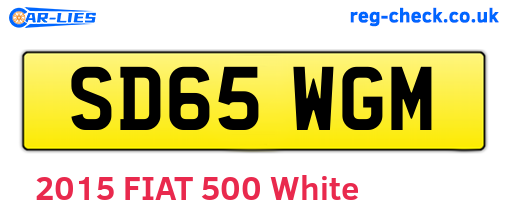 SD65WGM are the vehicle registration plates.