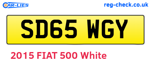 SD65WGY are the vehicle registration plates.