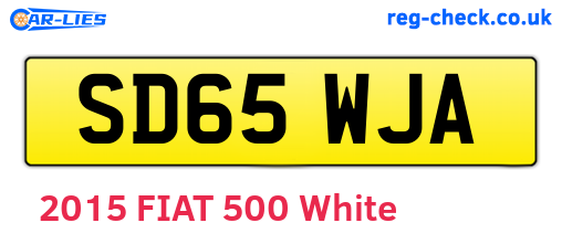 SD65WJA are the vehicle registration plates.