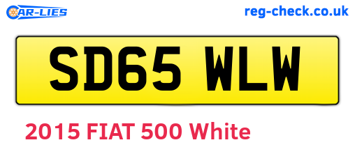 SD65WLW are the vehicle registration plates.