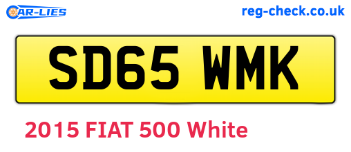 SD65WMK are the vehicle registration plates.