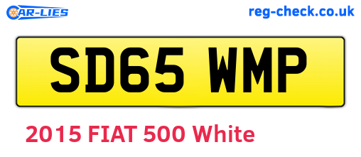 SD65WMP are the vehicle registration plates.