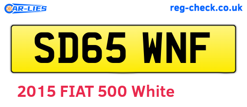 SD65WNF are the vehicle registration plates.