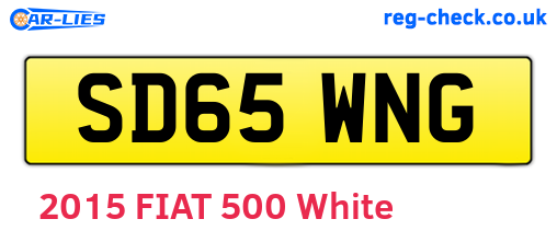 SD65WNG are the vehicle registration plates.
