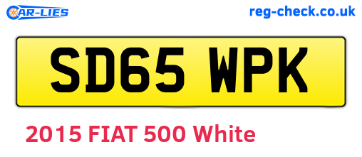 SD65WPK are the vehicle registration plates.