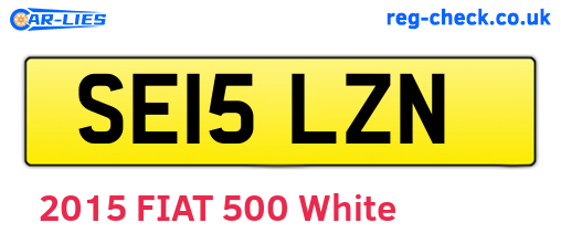 SE15LZN are the vehicle registration plates.