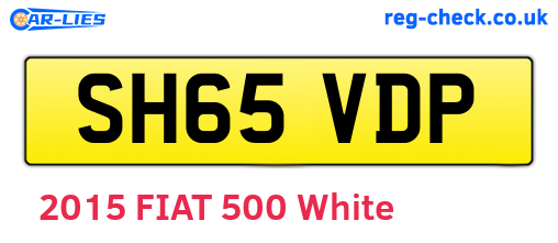 SH65VDP are the vehicle registration plates.