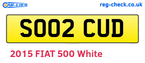 SO02CUD are the vehicle registration plates.