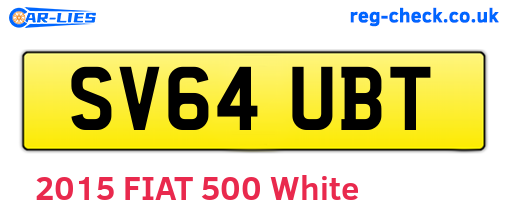 SV64UBT are the vehicle registration plates.