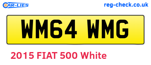 WM64WMG are the vehicle registration plates.