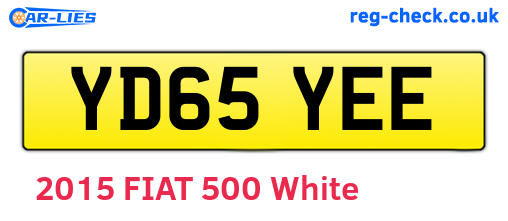 YD65YEE are the vehicle registration plates.