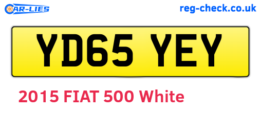 YD65YEY are the vehicle registration plates.