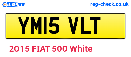 YM15VLT are the vehicle registration plates.