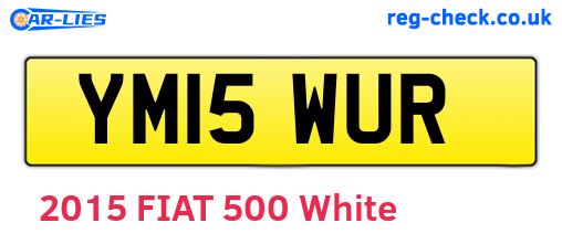 YM15WUR are the vehicle registration plates.