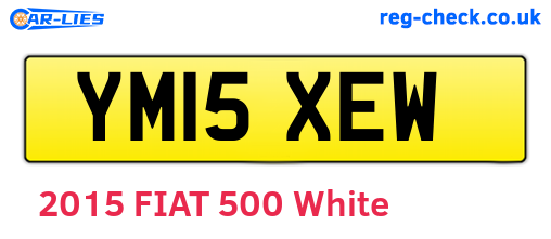 YM15XEW are the vehicle registration plates.