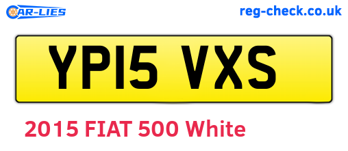 YP15VXS are the vehicle registration plates.