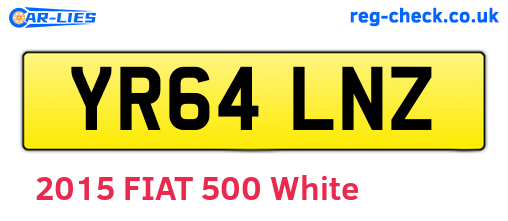 YR64LNZ are the vehicle registration plates.