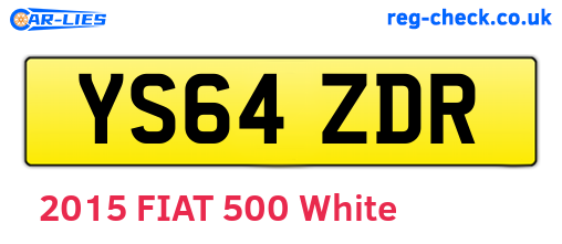 YS64ZDR are the vehicle registration plates.