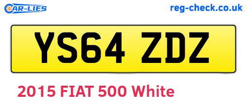 YS64ZDZ are the vehicle registration plates.