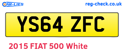 YS64ZFC are the vehicle registration plates.