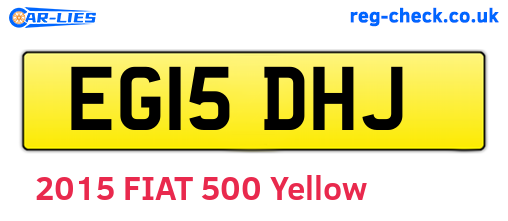 EG15DHJ are the vehicle registration plates.