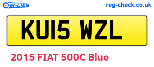 KU15WZL are the vehicle registration plates.