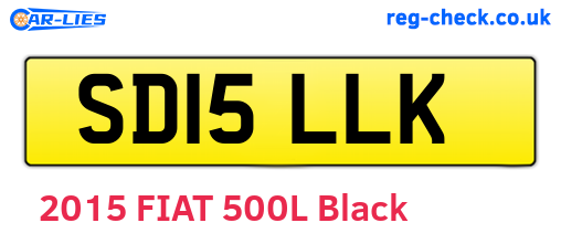 SD15LLK are the vehicle registration plates.