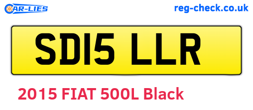 SD15LLR are the vehicle registration plates.