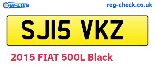 SJ15VKZ are the vehicle registration plates.