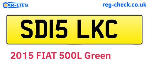 SD15LKC are the vehicle registration plates.