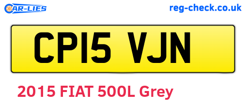 CP15VJN are the vehicle registration plates.
