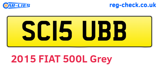 SC15UBB are the vehicle registration plates.