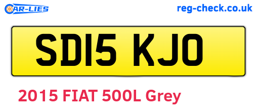 SD15KJO are the vehicle registration plates.