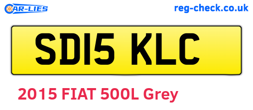 SD15KLC are the vehicle registration plates.