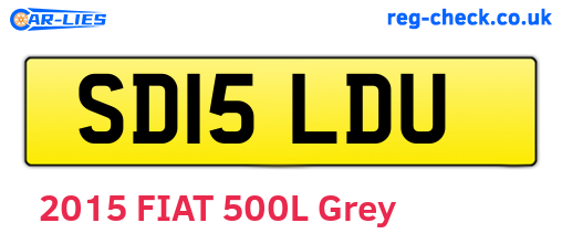 SD15LDU are the vehicle registration plates.